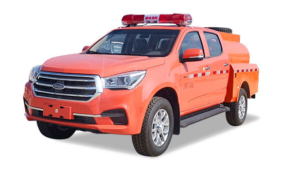 慶鈴四驅(qū)皮卡雙排1.5方消防水車(chē)